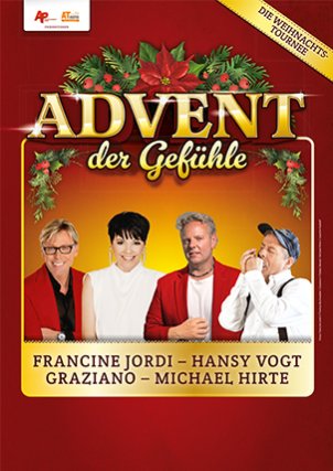 Bild "ACHTUNG! Abgesagt: Advent der Gefühle - mit Francine Jordi, Hansy Vogt, Graziano, Michael Hirte"